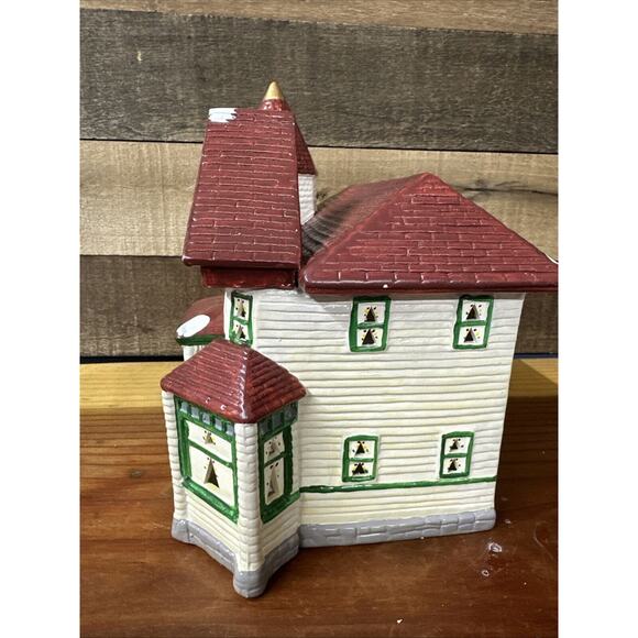 Christmas Village Yuletide Snow Hamlet Collection Victorian Golden Dome 1988 - Picture 4 of 5